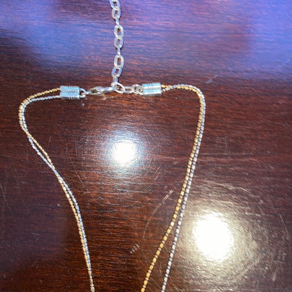 Bracelet and necklace rose gold and silver - Picture 5 of 9